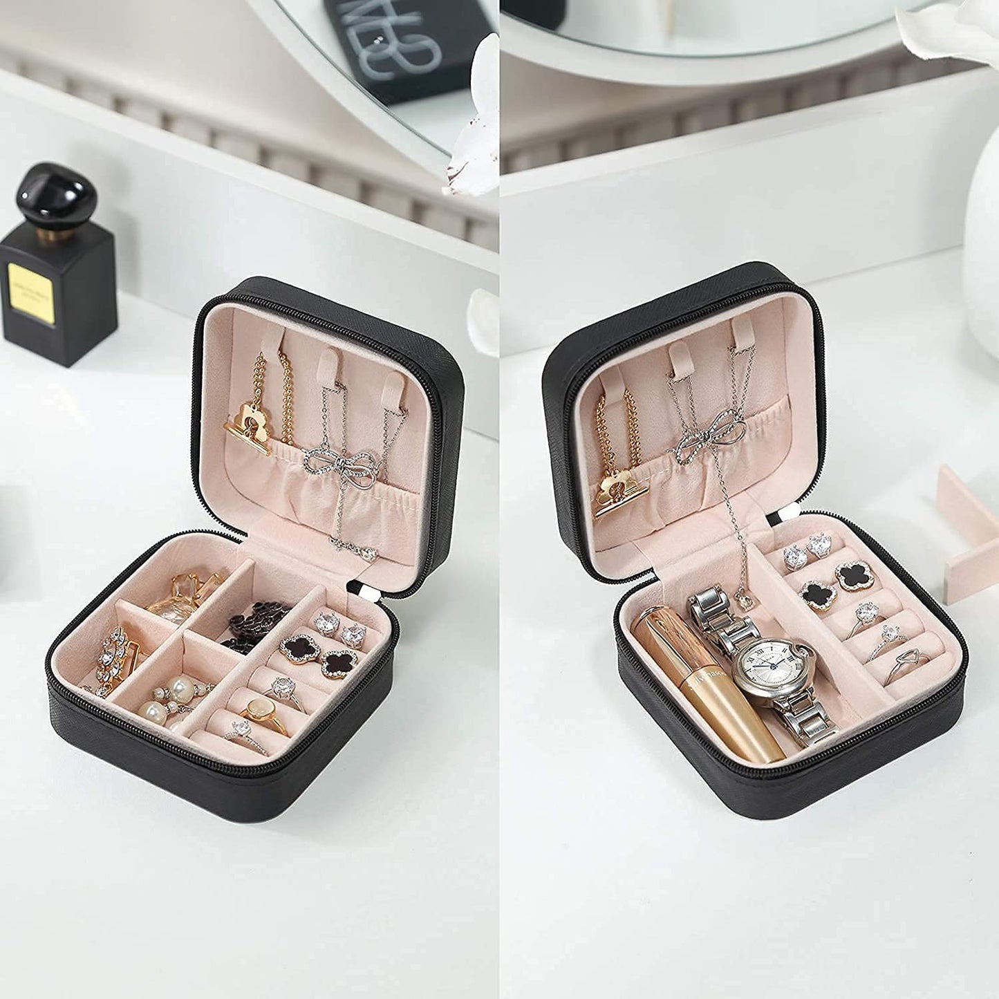 Mini Travel Jewelry Organizer Box
