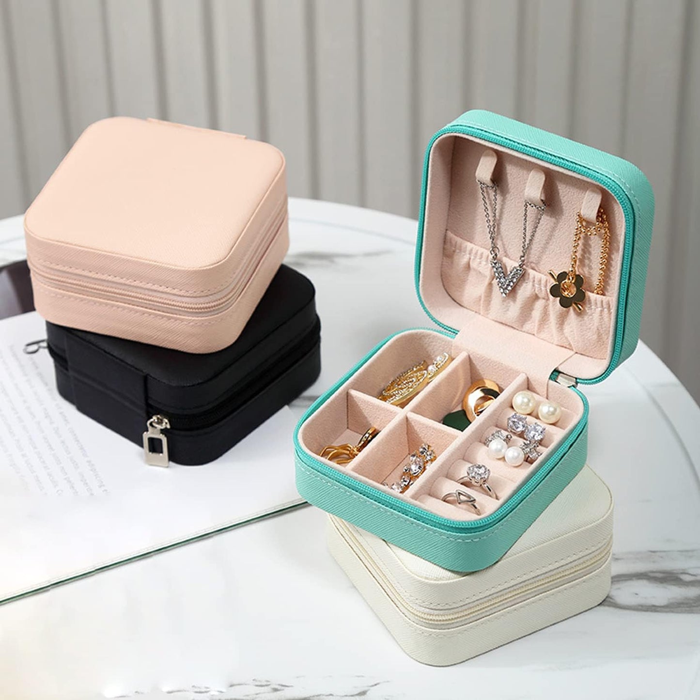 Mini Travel Jewelry Organizer Box